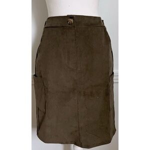 La Relaxed • Corduroy Cargo Brown Women's Skirt
